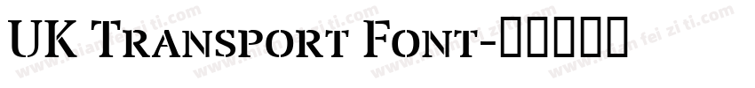 UK Transport Font字体转换
